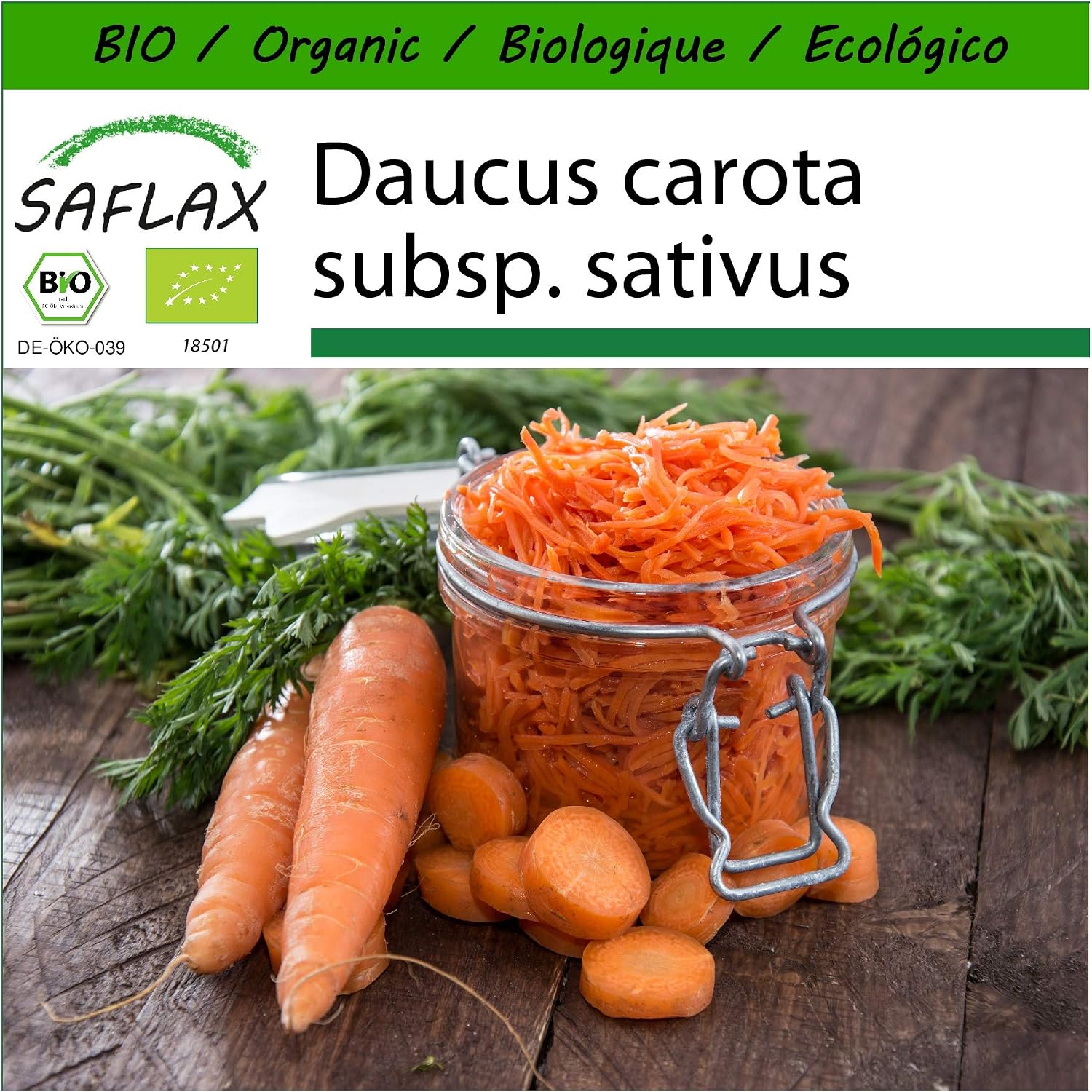 SAFLAX - Ecológico - Zanahorias - Rey de otoño - 1000 semillas ...