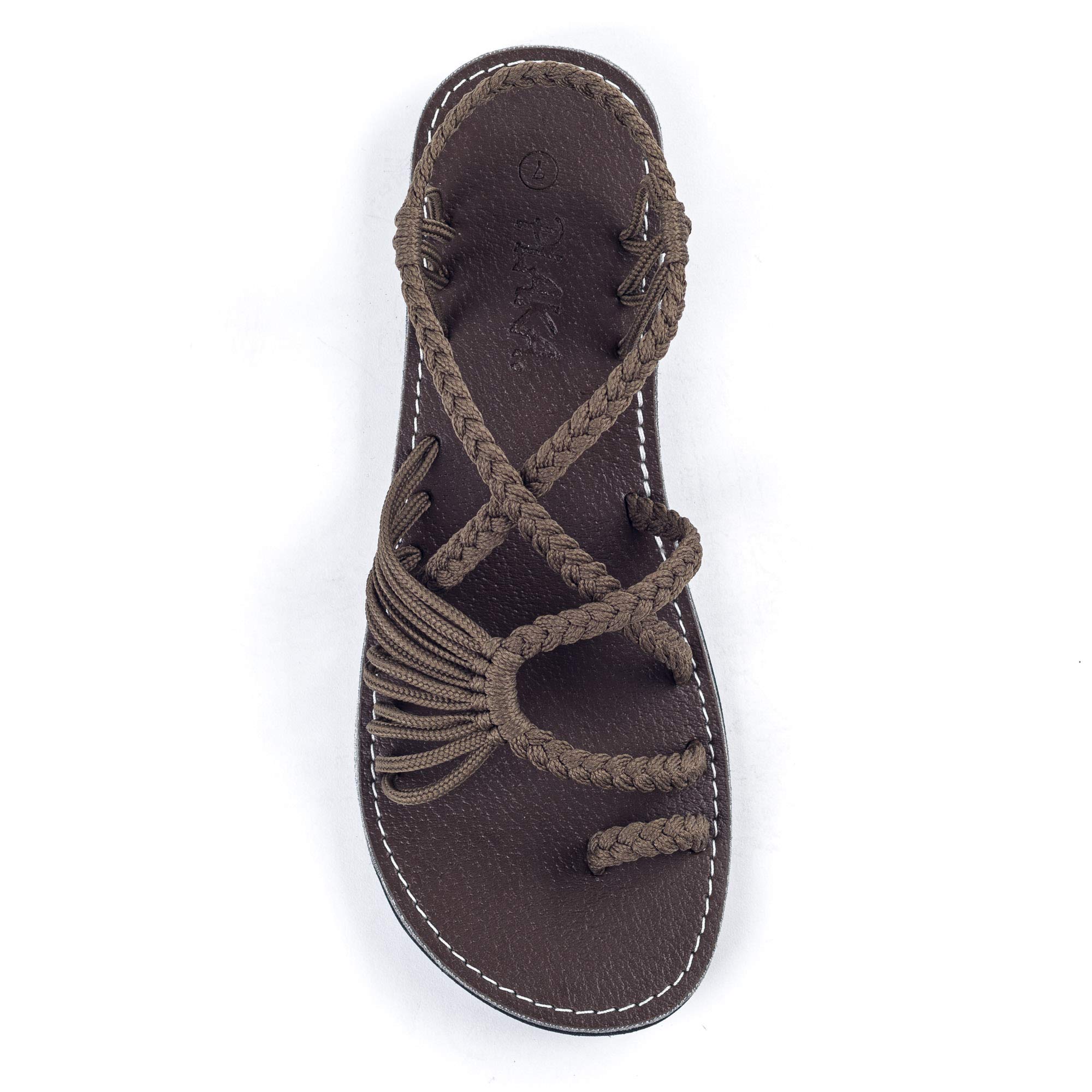 Plaka Palm Leaf Flat Summer Sandals for Women