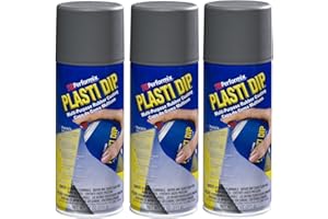 3-PACK Performix PLASTI DIP GUNMETAL GRAY 11OZ Spray CAN Rubber Handle Coating