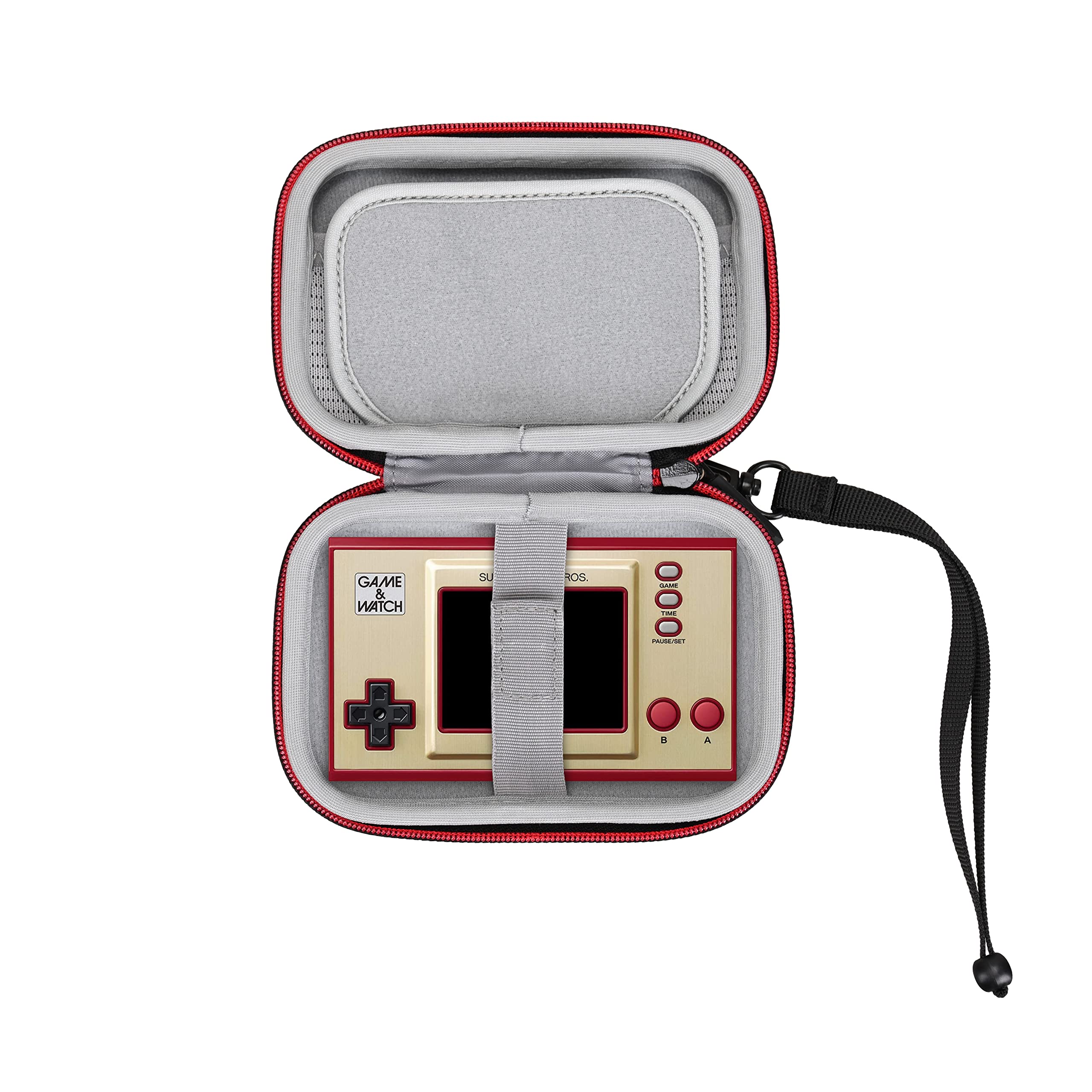 RLSOCO Carrying Case for Nintendo Game & Watch: Super Mario Bros/The Legend of Zelda (Black Zipper)