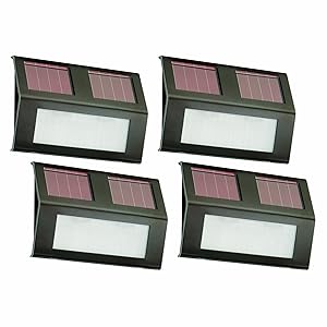 Nature Power 21062 Solar Powered LED Step Lights, 4 Pack Bronze