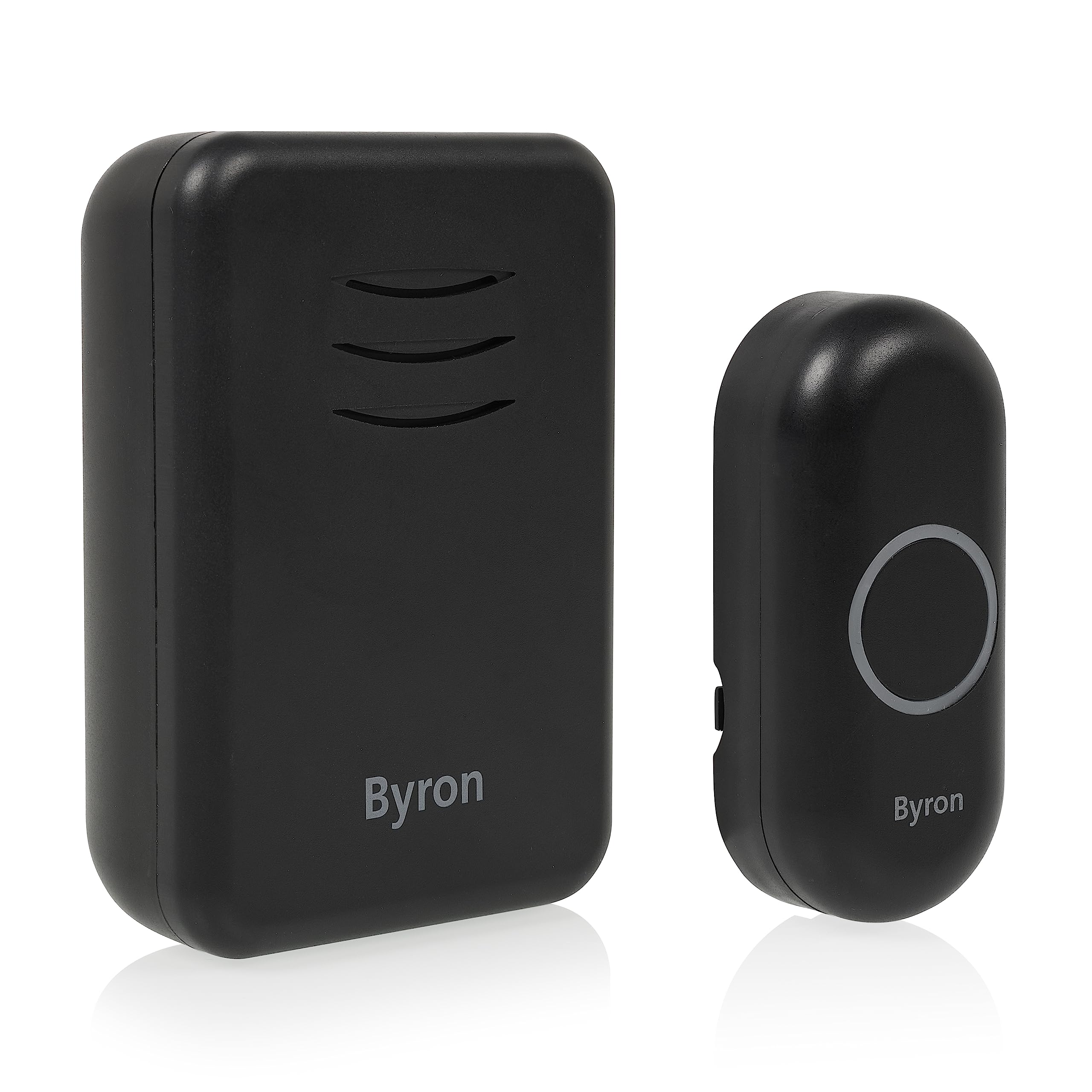 Byron Wireless Plug in Doorbell Set – 150 m Range – 16 Melodies – Black – DBY-22352BS — image 1