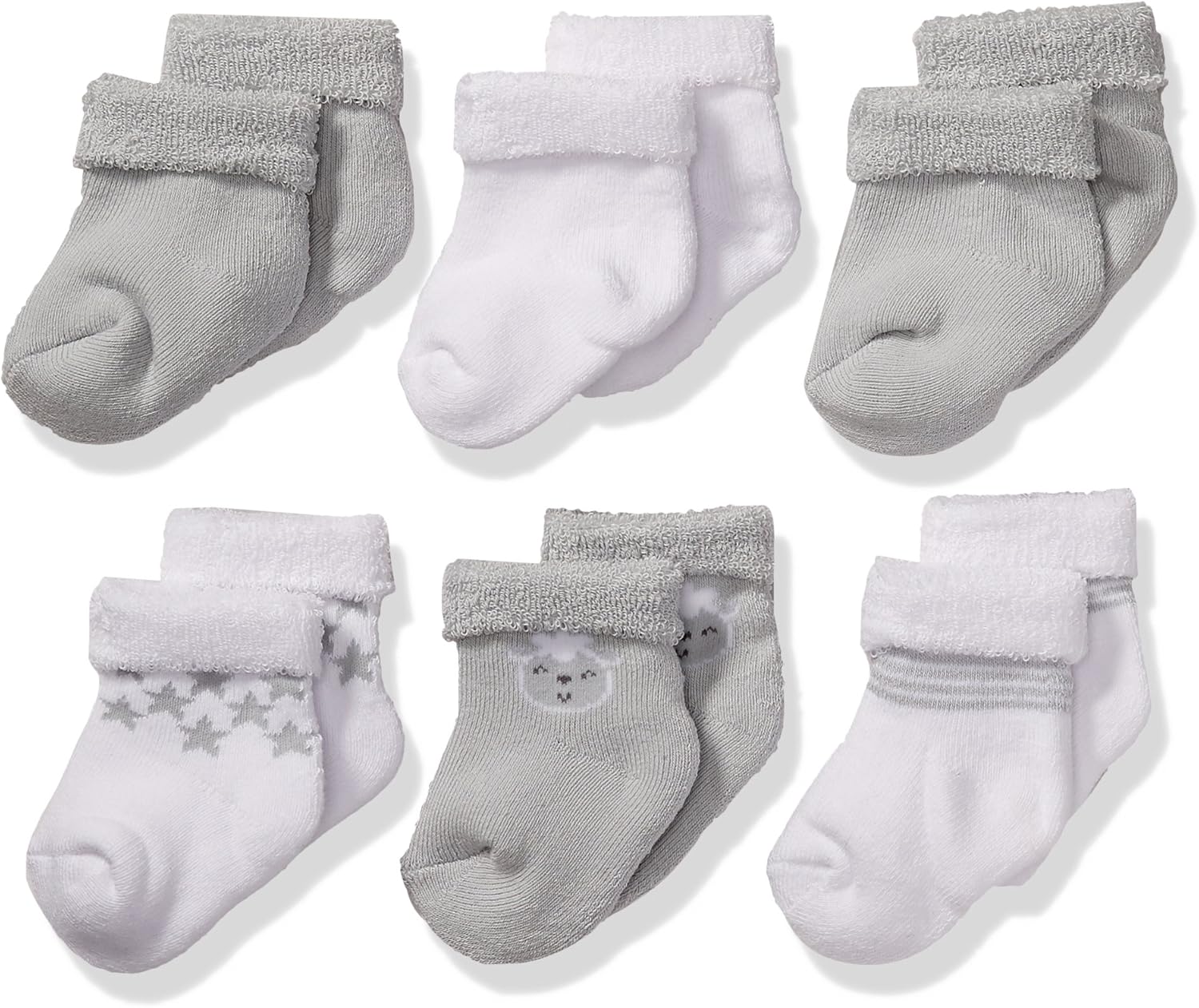 Gerber Baby 6Pair Sock Clothing