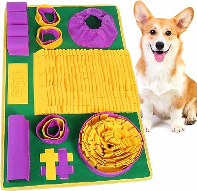 Vivifying Snuffle Mat for Dogs Interactive Feeding Game 26 x 16.5 in