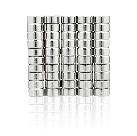 Lumaland Imán Imanes de Varios tamaños y Formas 6 x 3 mm 50 ...