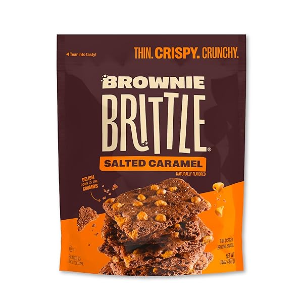BROWNIE BRITTLE – SALTED CARAMEL THIN AND CRISPY...