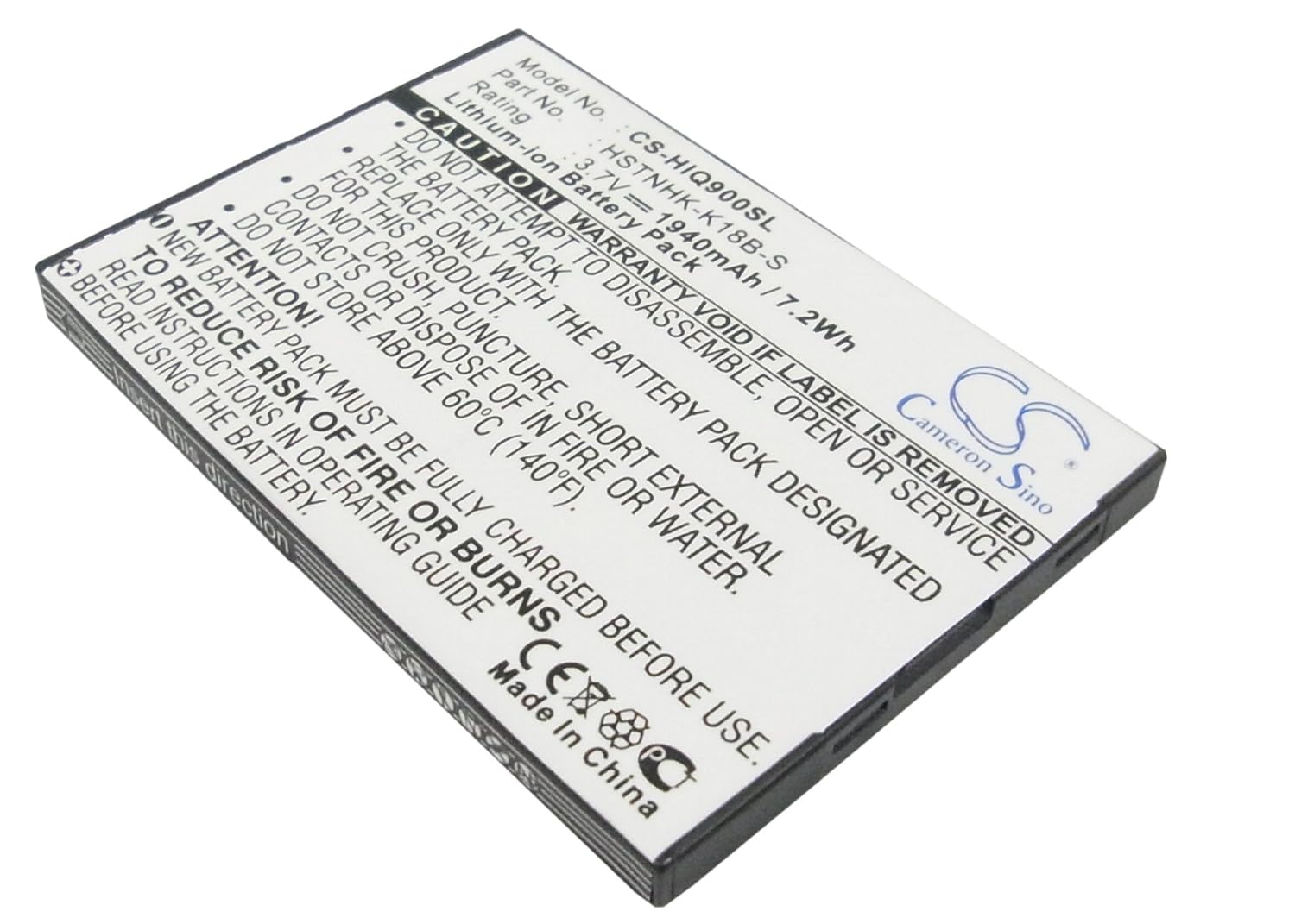 Amazon.com: VINTRONS Battery fit to HP iPAQ 914, HSTNHK-K18B-S, iPAQ 910c,  HSTNH-K18B-S, HSTNH-I18C, iPAQ 914c: Electronics