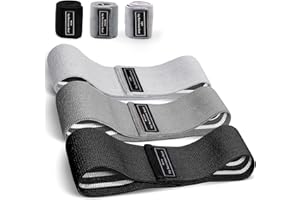 Houselog Ensemble de bandes de résistance portables pour exercices en boucle pour les jambes et les hanches - 3 niveaux de résistance - Bandes d’entraînement avec conception antidérapante - Flexbands