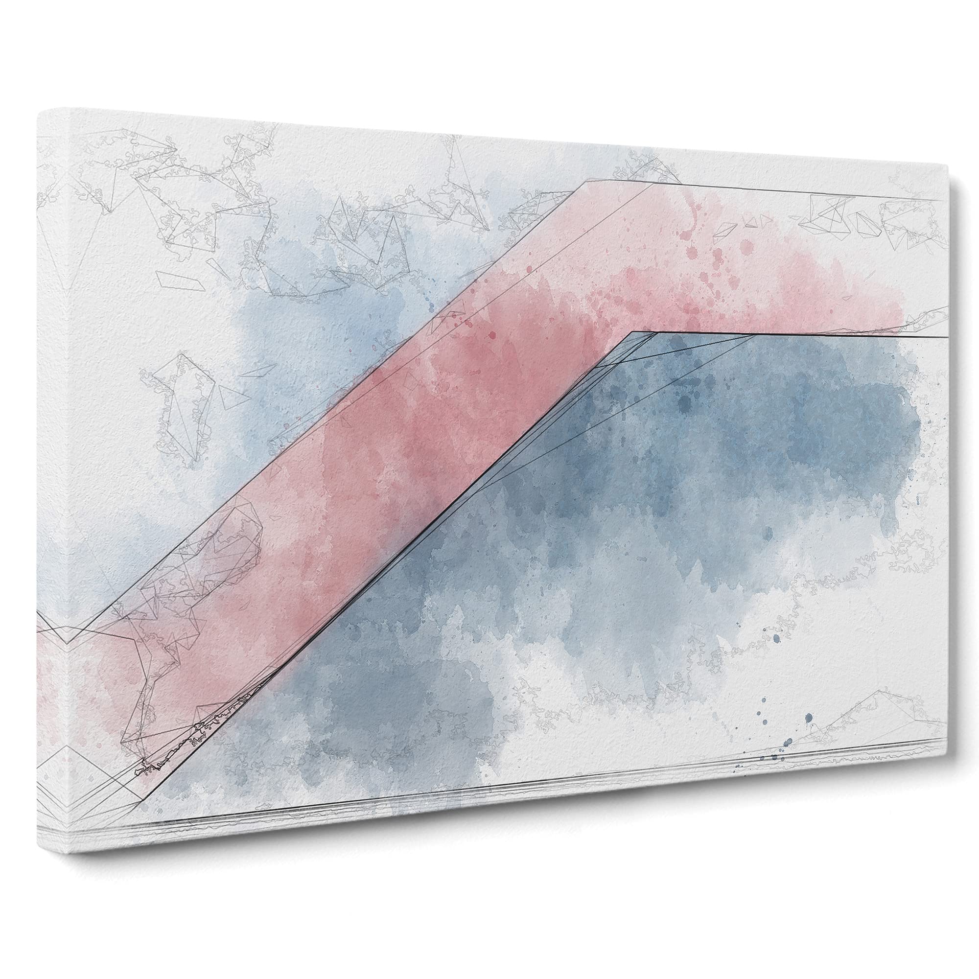Heading Down Canvas Print | Gallery Wrapped 30mm Frame Wall Art | 20x14 inches | Ready to Hang | Abstract Picture | Living Room Bedroom Lounge Office