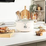Salter Retro Cream 3.5L Slow Cooker 200W 3 Heat Settings Keep Warm view 6