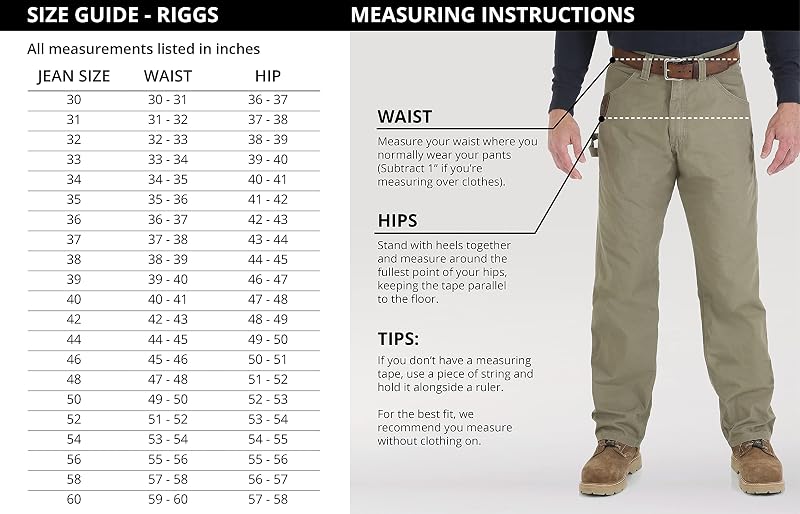 Riggs Workwear Ranger - Pantaloni da Lavoro da Uomo, Corteccia, 42W x 36L