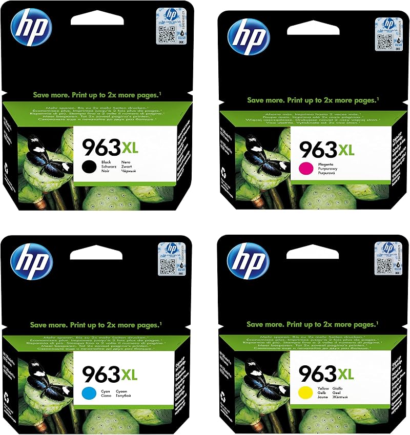 HP 963XL Black Cyan Magenta Yellow Original Ink Cartridges for OfficeJet Pro