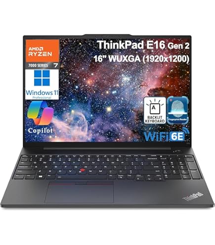 【新品】Lenovo ThinkPad E16 Gen2 AMD Ryzen7 ThinkPad E16 Gen 2 | 16 inch business laptop fueled by AMD