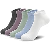 SERISIMPLE Ultra-Thin Comfort Viscose Bamboo Mesh Ankle Socks for Women -Breathable Lightweight Low-Cut Socks 5 Pairs