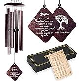 Doopeer Memorial Gifts for Loss of Brother, 32" Sympathy Wind Chimes for Loss of Brother, Bereavement Gifts Loss of Brother, Loss of Brother Sympathy Gifts, Windchimes in Memory of Brother (Bronze)