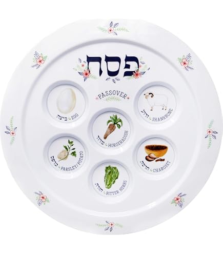 Seder Plates Zion Judaica Renaissance Passover Seder Plate - 12 Inch ...