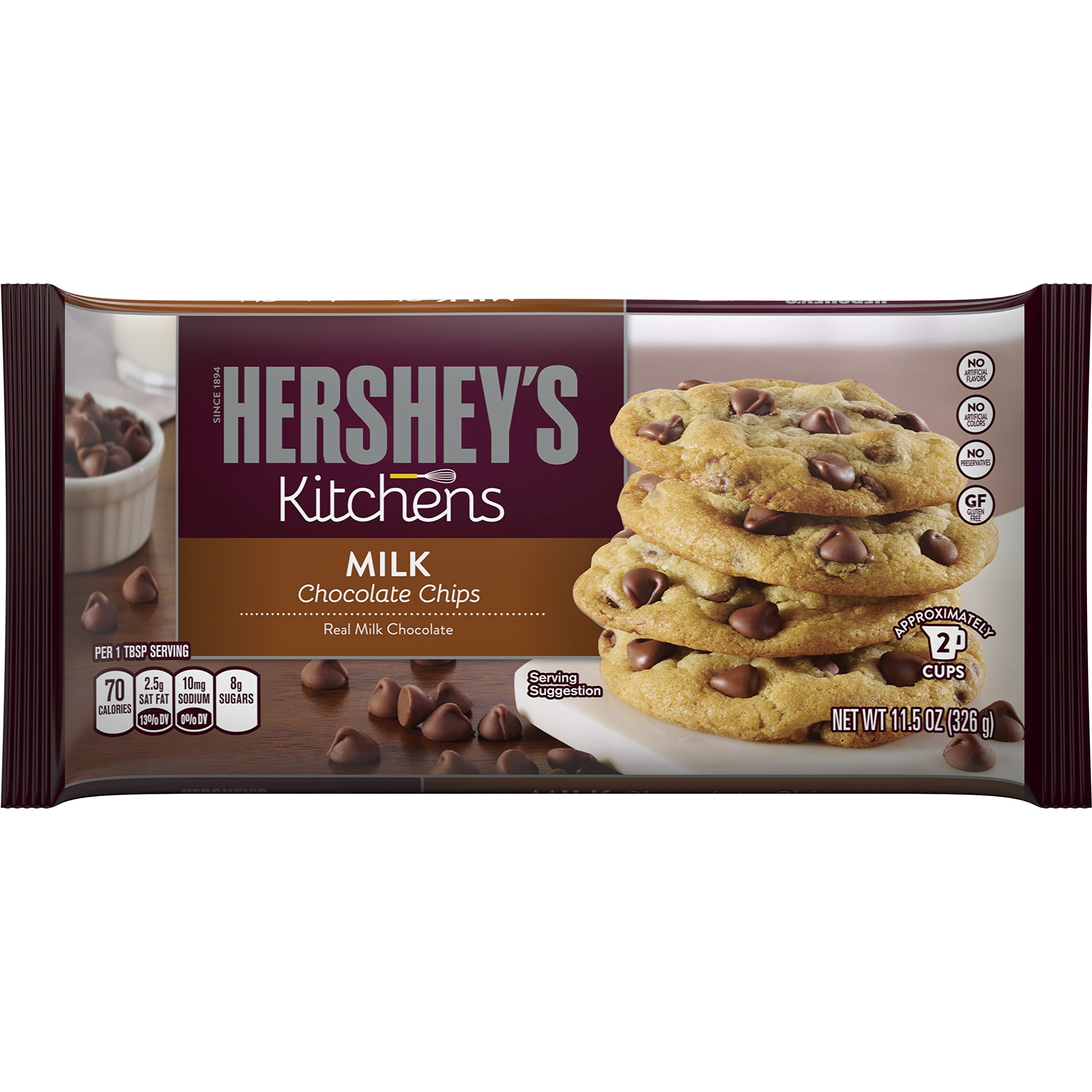 HERSHEY'S Kitchens Baking Milk Chocolate Chips, Baking supplies, 11.5 oz. bag (12 pack) Buy