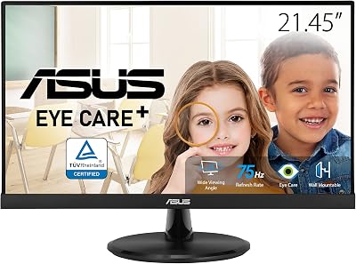 ASUS VP227HE 21.5" Full HD 75Hz Adaptive Sync Frameless Eye Care Monitor