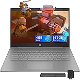 HP Chromebook 14" HD Laptop for Business & Students, Intel Celeron N4120, 4GB LPDDR4, 576GB Storage(64GB eMMC+512GB Docking Station), UHD Graphics, Webcam, Long Battery Life, Chrome OS, Modern Gray