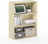 Furinno Pasir 3-Tier Book Shelf Maple 24.6 x 60.2 x 80 cm Living Room view 5