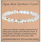 QOGIR Aqua Aura Synthetic Crystal Bracelet