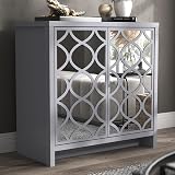 Galano Iris 2 Door Sideboard Grey Storage Cabinet Living Room Kitchen view 4