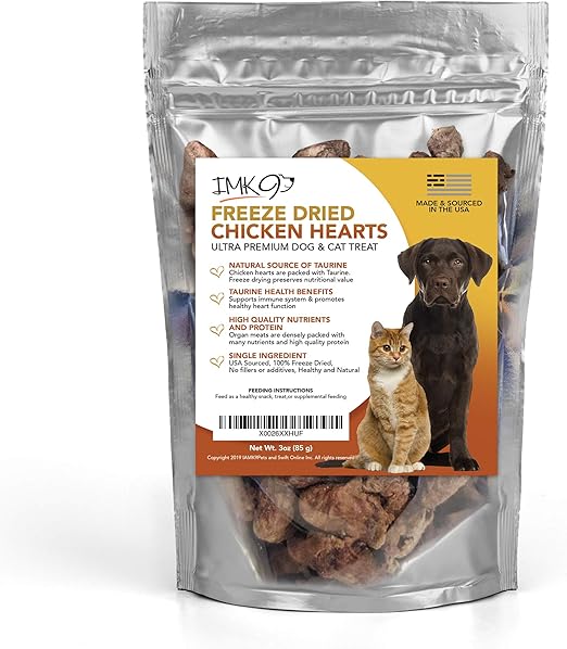 freeze dried chicken hearts for dogs