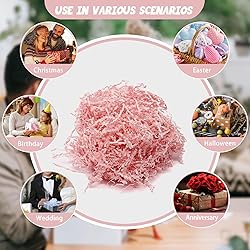 Tisspoms 2LB Pink Crinkle Cut Paper Shred