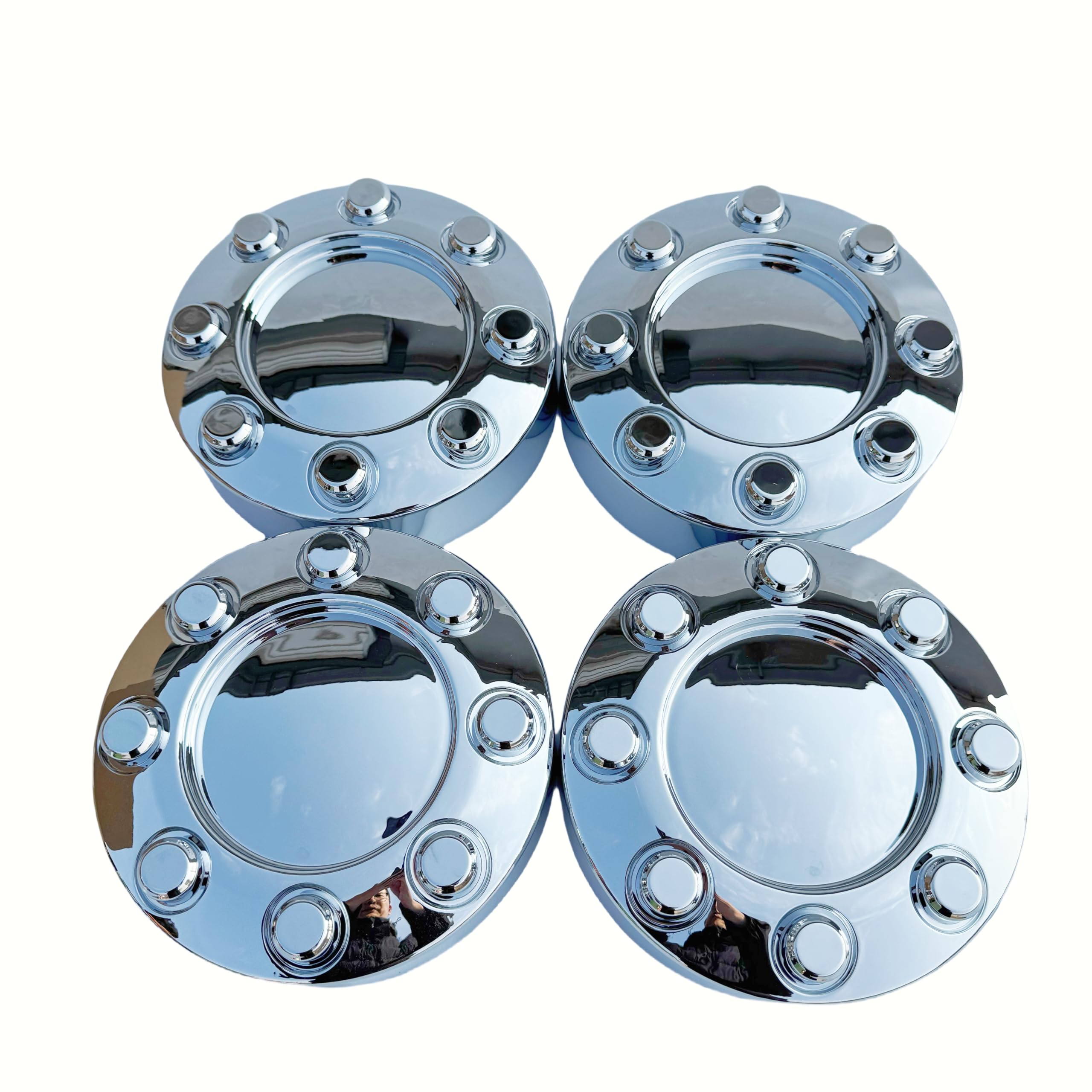 Photo 1 of New 2005-2018 F250 F350 Chrome Center Wheel Hub Cap Set