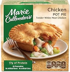 Marie Callender's Chicken Pot Pie, Convenient Oven or Microwave Meal With White Meat Chicken in a Flaky Crust, Frozen Meal, 1