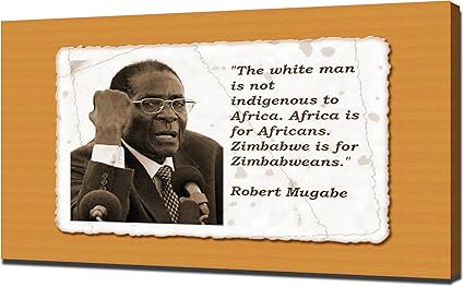 Pingoo Imprime Robert Melitus Mugabe Citations 4 Impression Sur Toile 60 X 90 X 5 Cm Amazon Fr Cuisine Maison