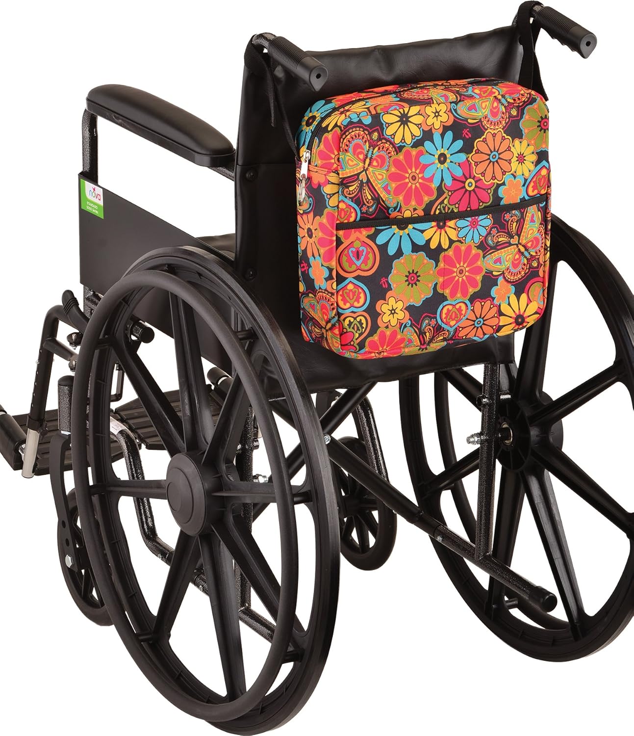NOVA Universal Tote Bag for Folding Walker, Rollators, Wheelchairs and Scooters, Boho Blossoms: Health & Personal Care