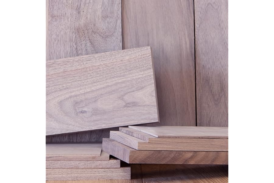 1/2” x 4” x 24” Black Walnut Solid Hardwood Unfinished for Crafts, DYI, Scroll Saw, Woodworking and Laser Engraving (1pc)