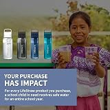 LifeStraw Go Series 1L BPA-Free Water Filter Bottle Nordic Noir view 2
