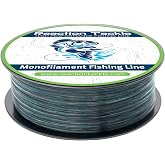 Reaction Tackle Monofilament Fishing Line, Pro Grade Nylon Mono Line | Low Memory, Controlled Stretch, Shock Absorbing, Abrasion Resistant, Knot Strength, Bass, Walleye, Catfish, Trout, Surf