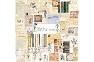 CATaireen Junk Journal Vintage Elements Decoupage Old Poster Paper Ruler Bullet Travel Mixed Media Supplies Scrapbook Accessories 50 pcs