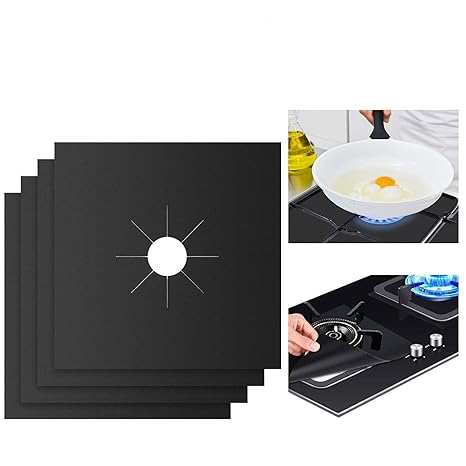 Cubiertas del quemador de la estufa,4 Paquetes Cubiertas de la gama de