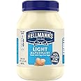 Hellmann's Light Mayonnaise For A Creamy Condiment for Sandwiches and Simple Meals Light Mayo Made With 100% Cage-Free Eggs 30 oz
