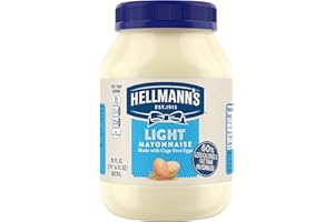 Hellmann's Light Mayonnaise For A Creamy Condiment for Sandwiches and Simple Meals Light Mayo Made With 100% Cage-Free Eggs 30 oz