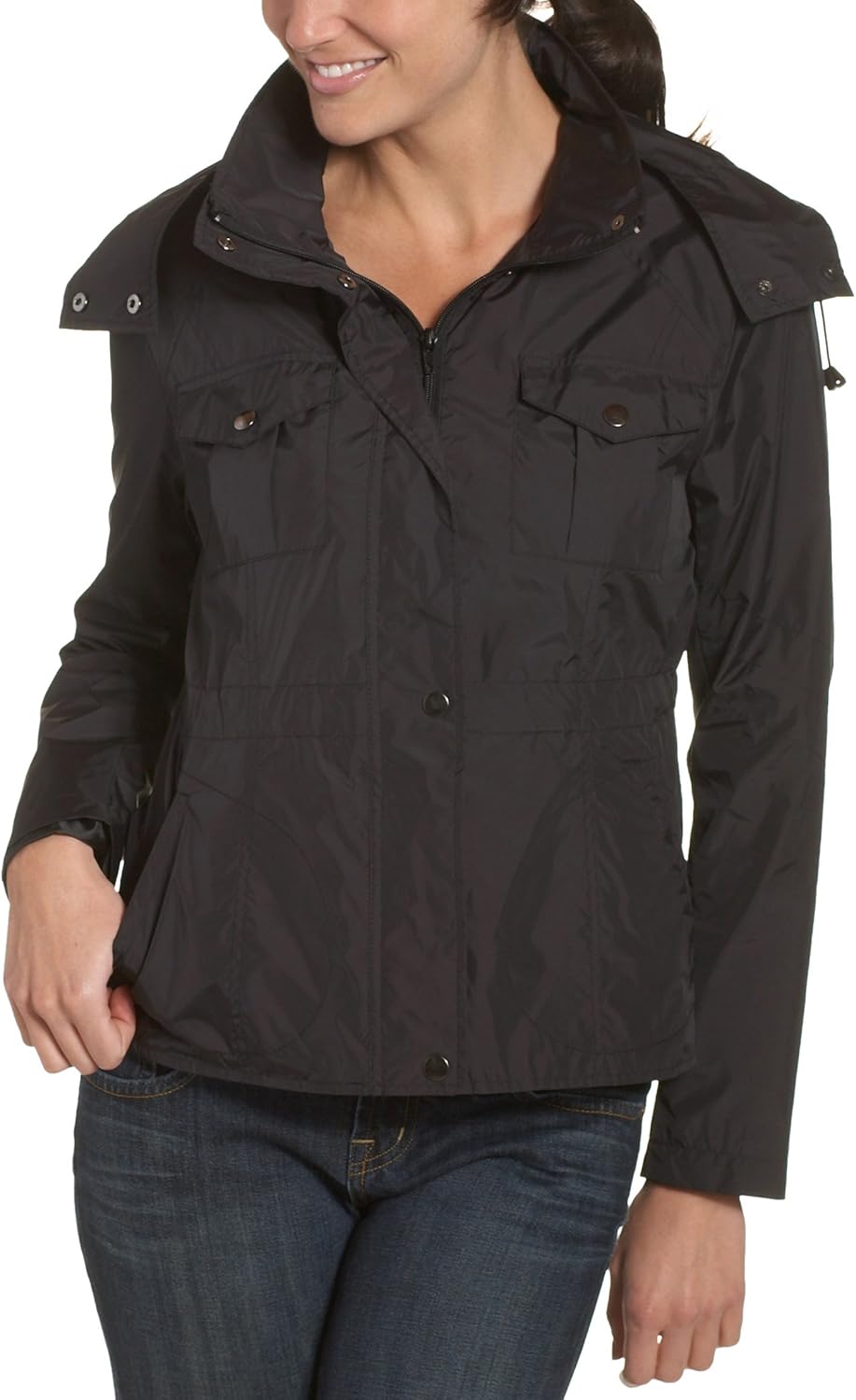 Cole REACTION Women's Packable Lightweight Jacket, Black, Small