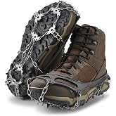 Yaktrax Adventure Grip - Durable Winter Traction Device with Stainless Steel Spikes for Ice and Snow, Flexible Thermoplastic 