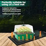 VDYXEW Seed Trays Propagator with Lights 24-Cell 0.8mm PVC 2 Pack view 3