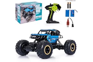 chxingfeng Blue RC Trucks Remote Control Car 1:14 Off Road Monster Truck,Metal Shell Crawler,2.4Ghz 20km/h High Speed All Terrain Hobby Truck