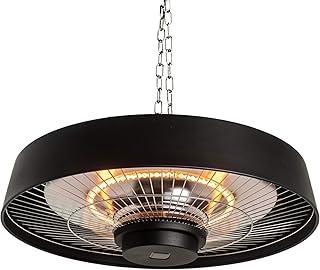 ACTIVA Deckenheizstrahler KATALANA 2000W Elektro Heizpilz Heizstrahler Terrassenstrahler Infrarot Decke Heizgerät Infrarotstrahler Wärmestrahler Terrasse Quarzstrahler mit Fernbedienung