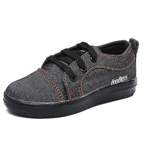 boys black canvas shoes