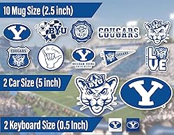 BYU Stickers for Gift, Car, Water