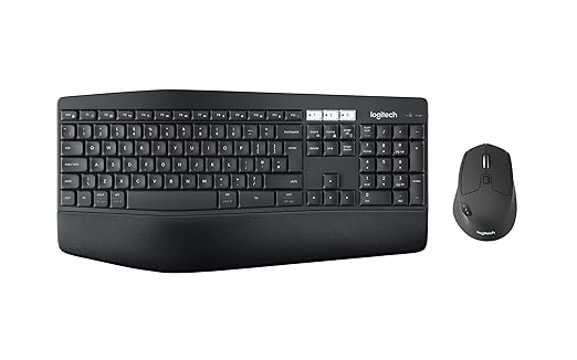 title=Logitech MK850 Performance Kit Tastiera e Mouse Senza Fili, Layout Italiano