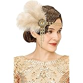 BABEYOND 1920s Flapper Gatsby Headband Roaring 20's Party Headpiece