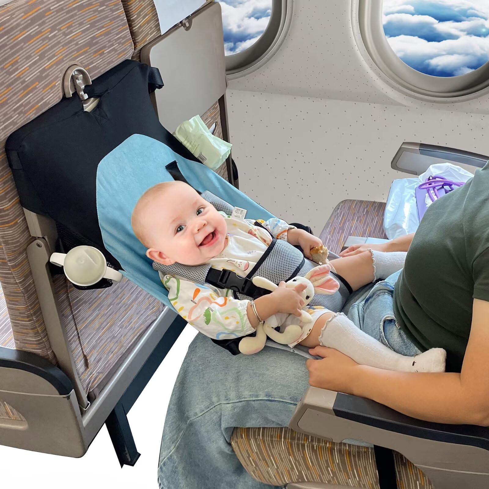 Photo 1 of Baby Airplane Bed, Baby Travel Essentials for Flying, Portable Plane Seat Foot Rest Extender Must Haves for Infants 1-8 Months Old