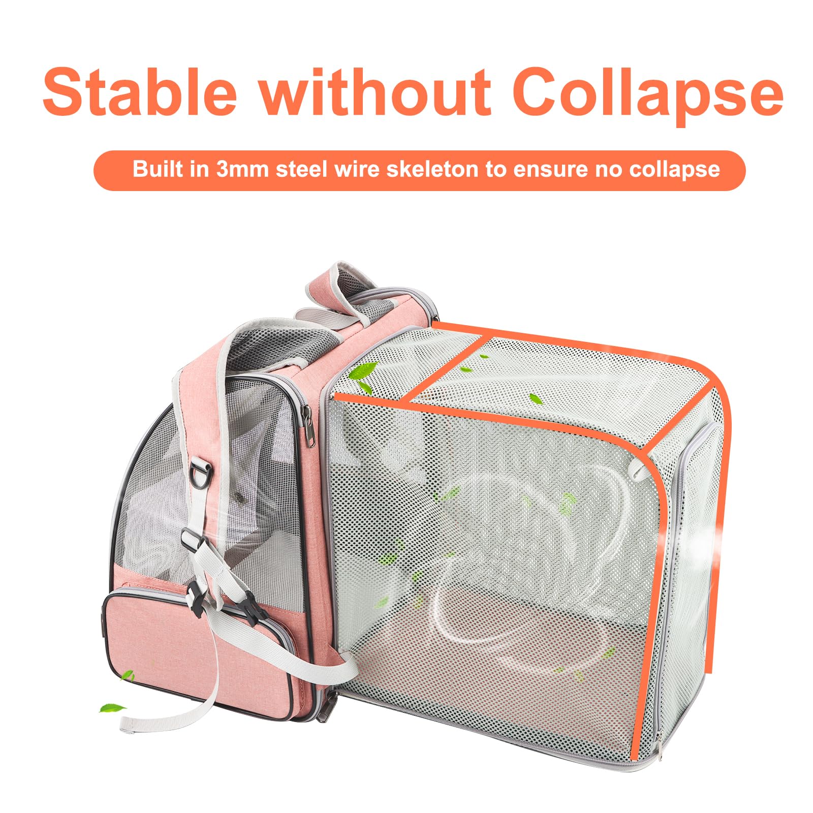Texsens Innovative Traveler Bubble Backpack Pet Carriers with Upgraded Breathable & Expandable Tent for Cats and Dogs